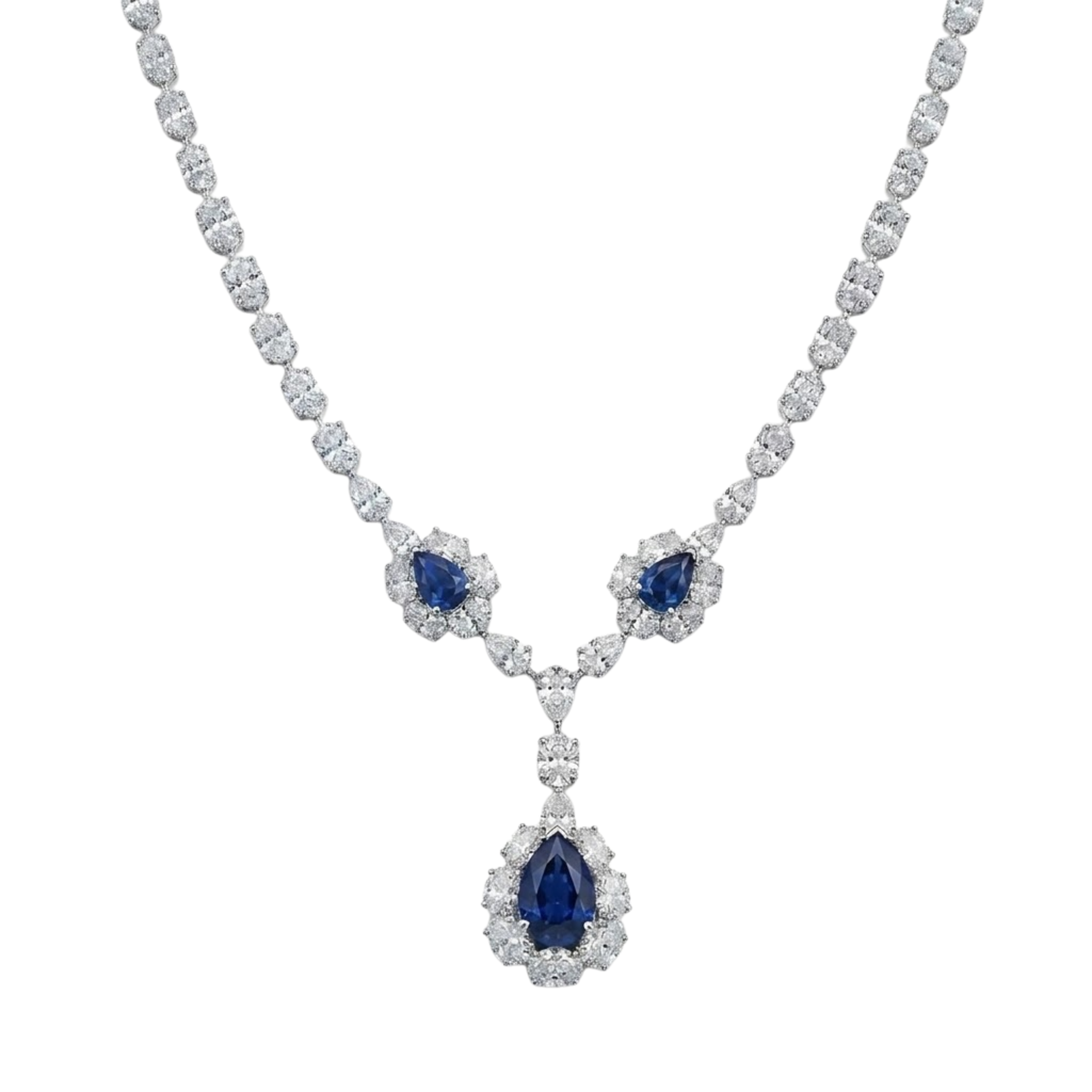 Sapphire Bloom Necklace