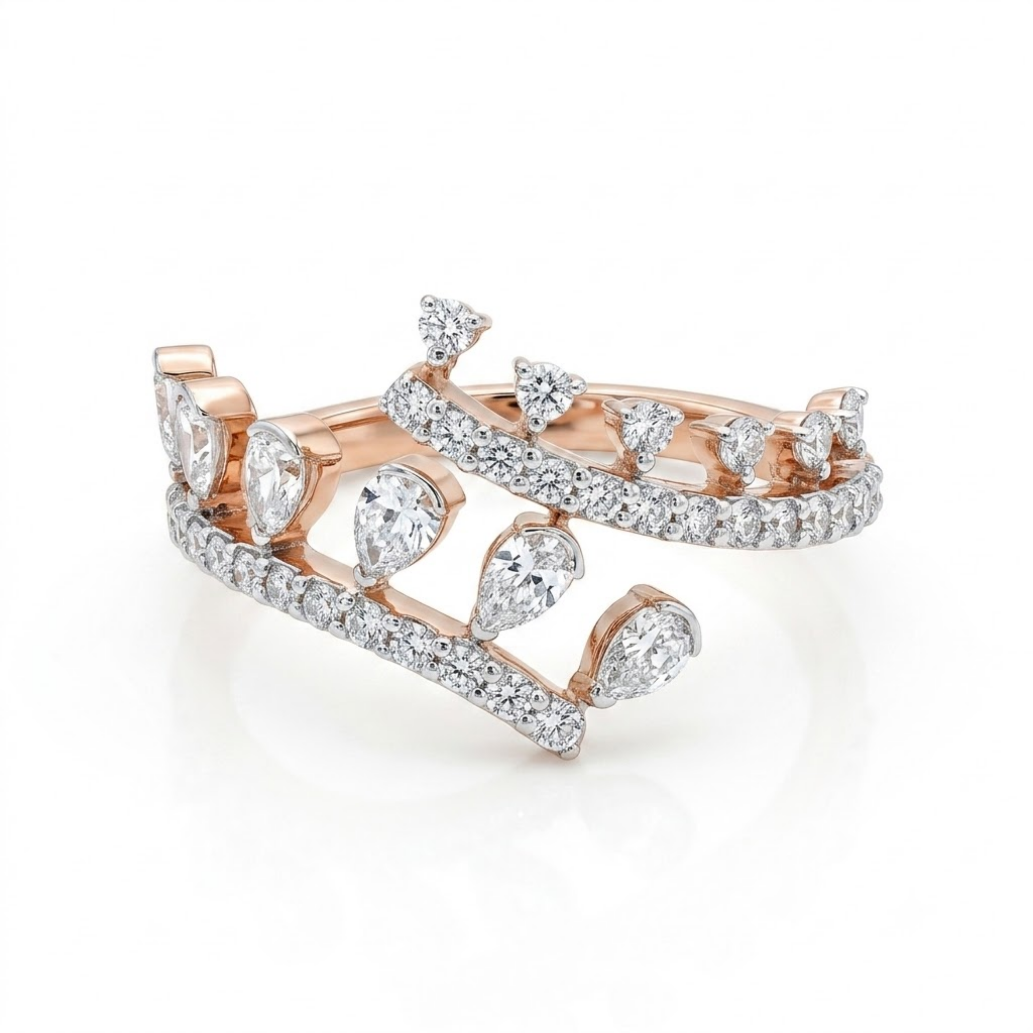 Diamond Laurel Ring