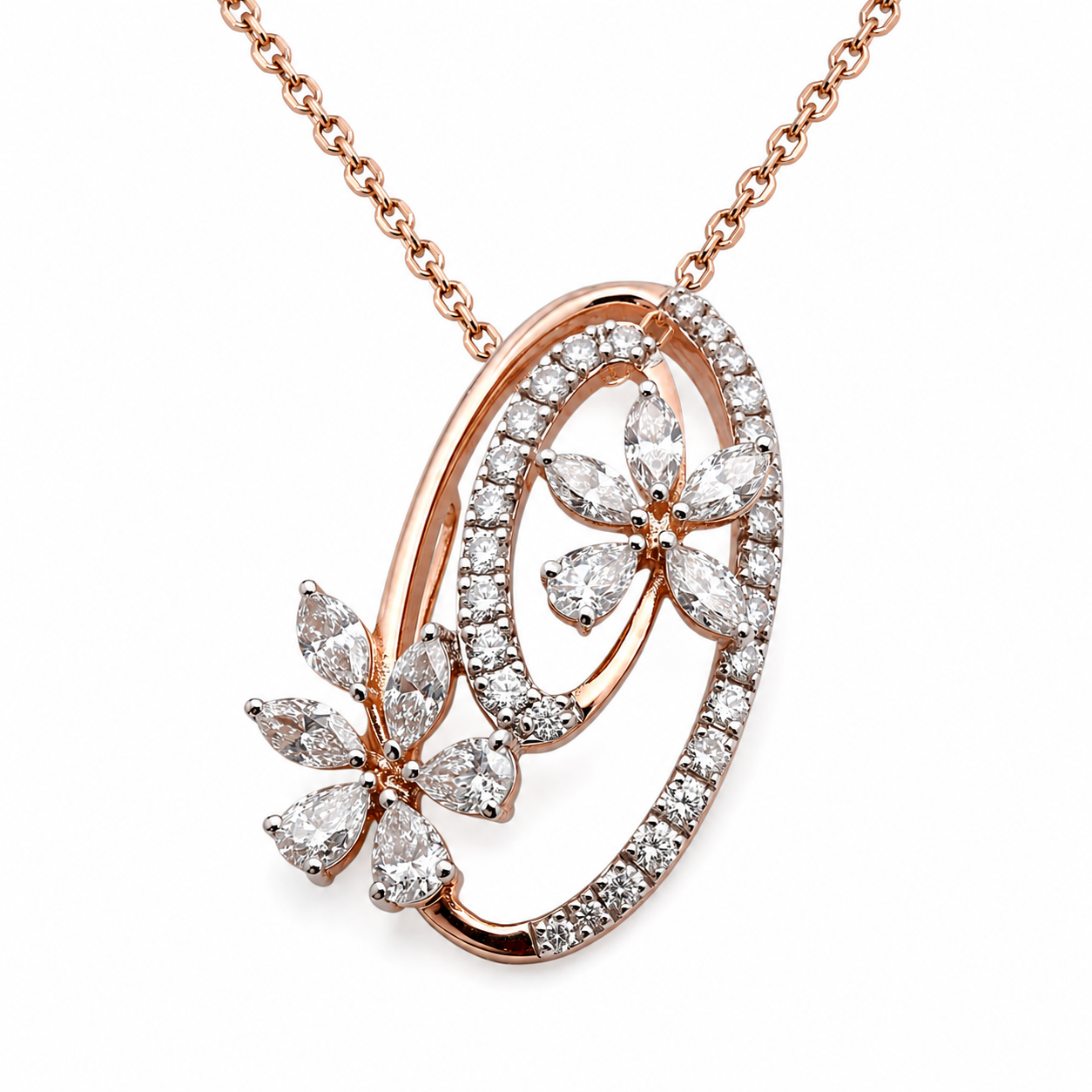 Blossom Oval Floral PENDANT