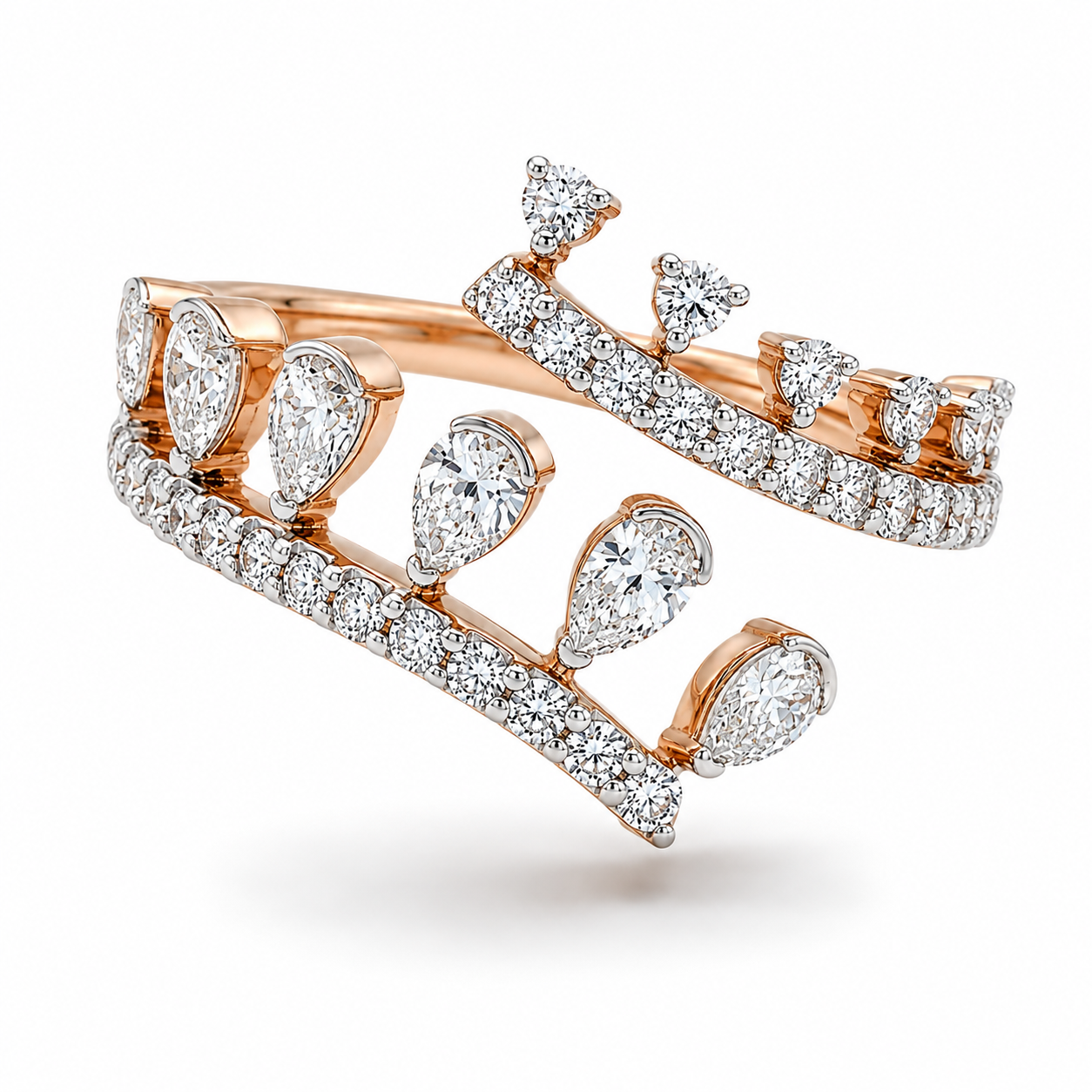 Diamond Laurel Ring