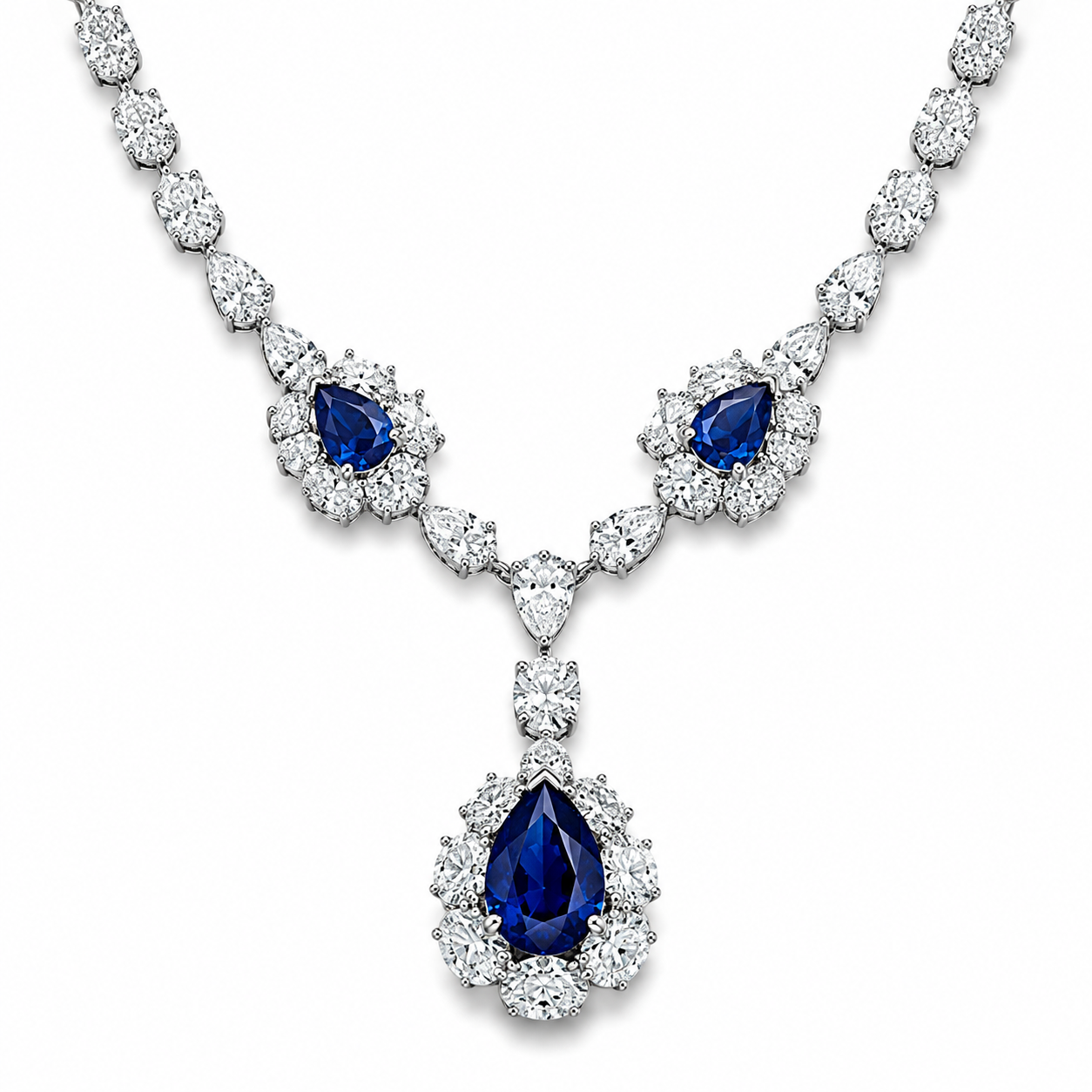 Sapphire Bloom Necklace