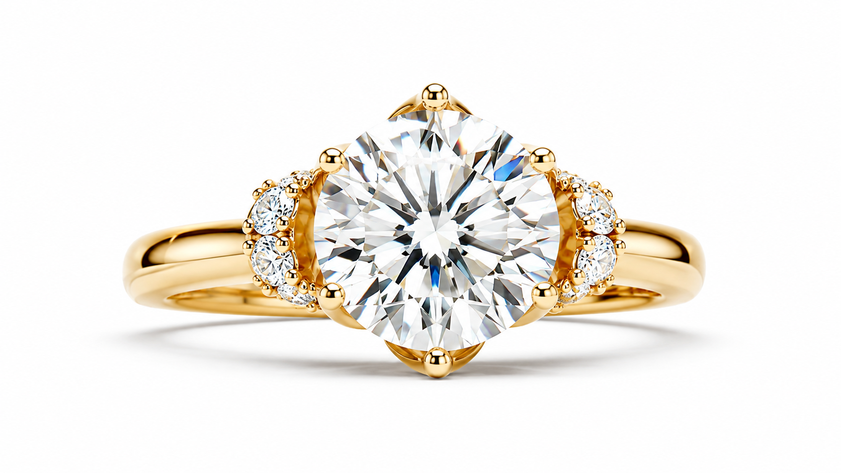 Halo Solitaire Ring