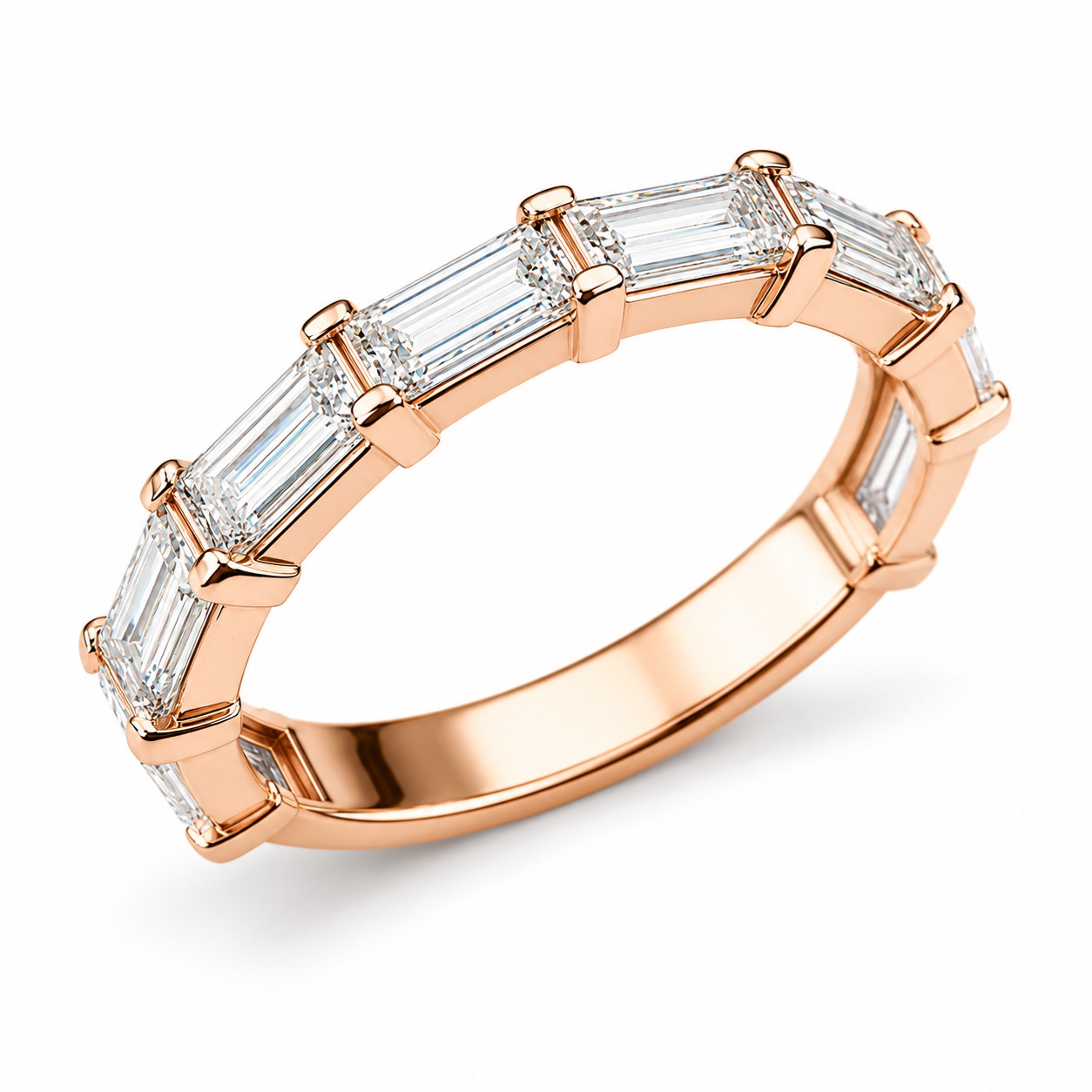 Rose Gold Baguette Ring