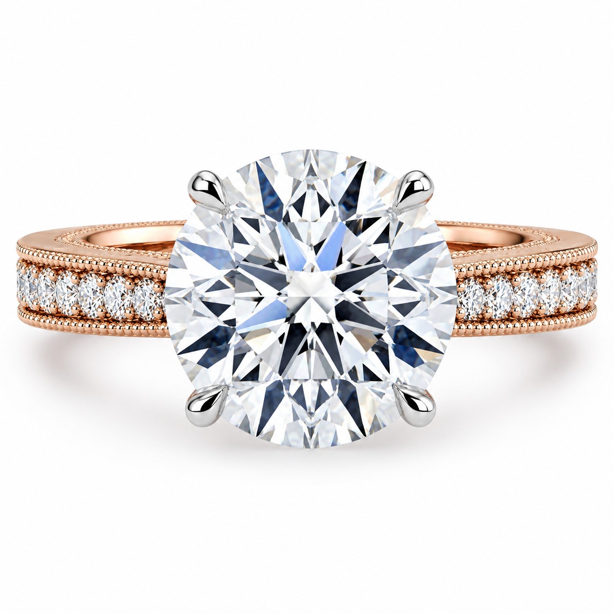 Rose Gold Halo Ring