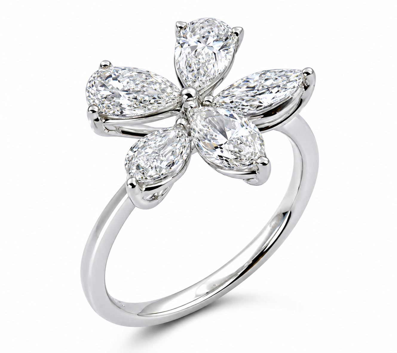 Floral Diamond Ring