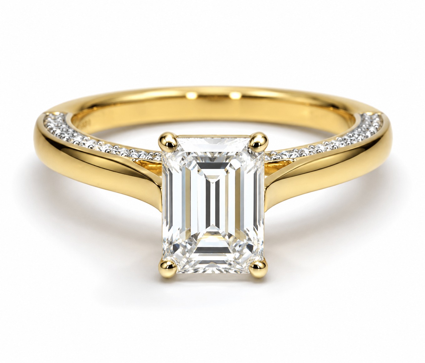 Emerald Cut Diamond Ring