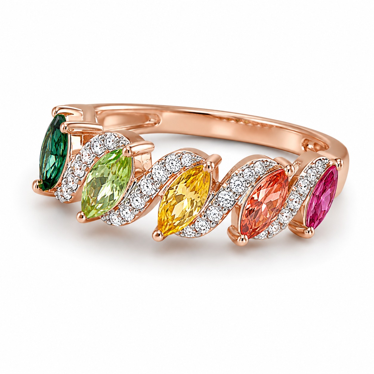 Multicolor Sapphire Ring