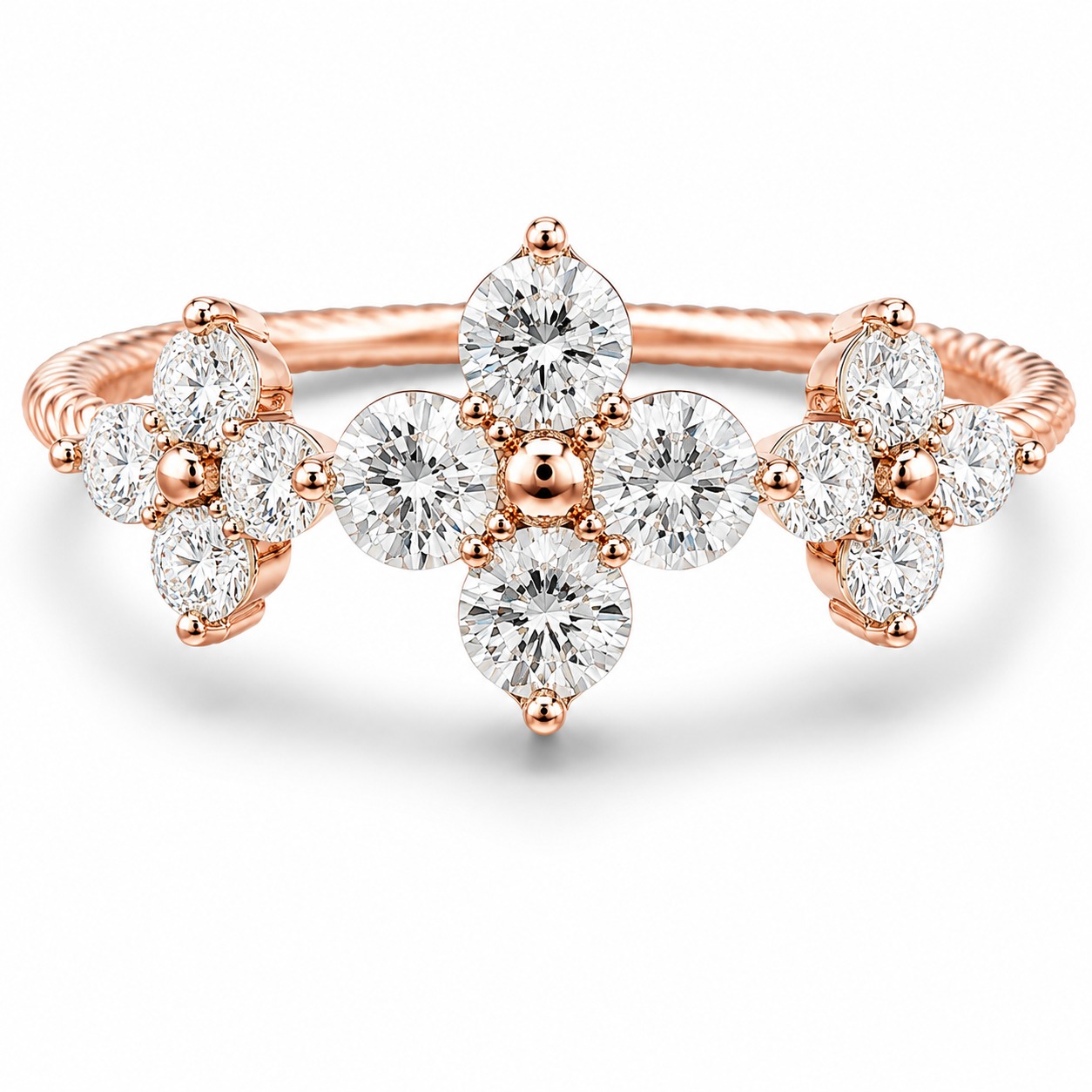 Floral Cluster Ring