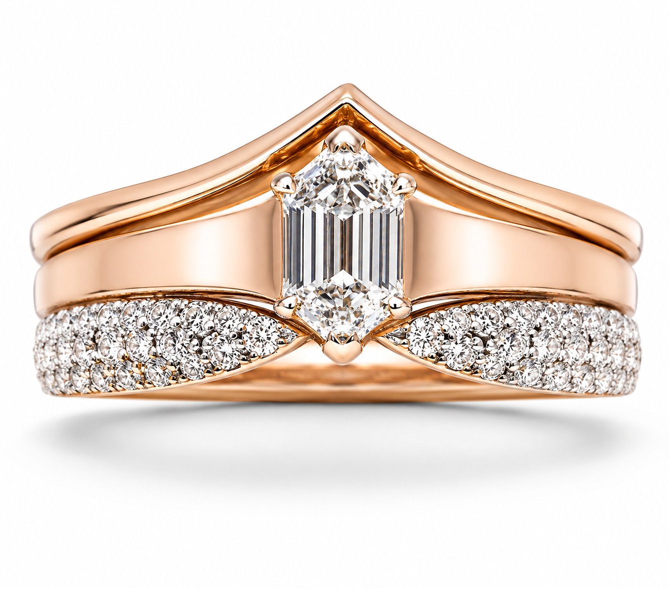 Emerald-Cut Bridal Ring