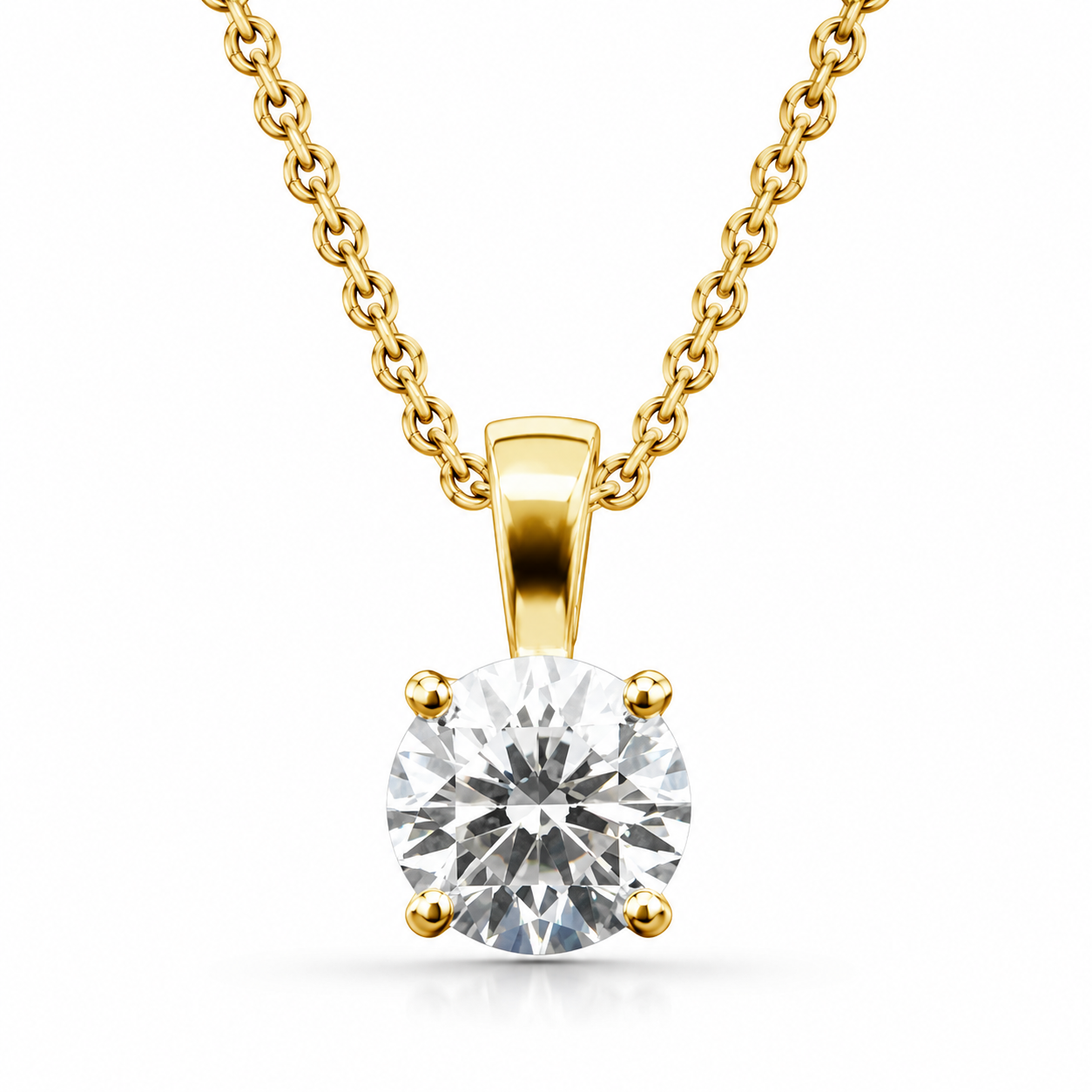 Solitaire Round Pendant