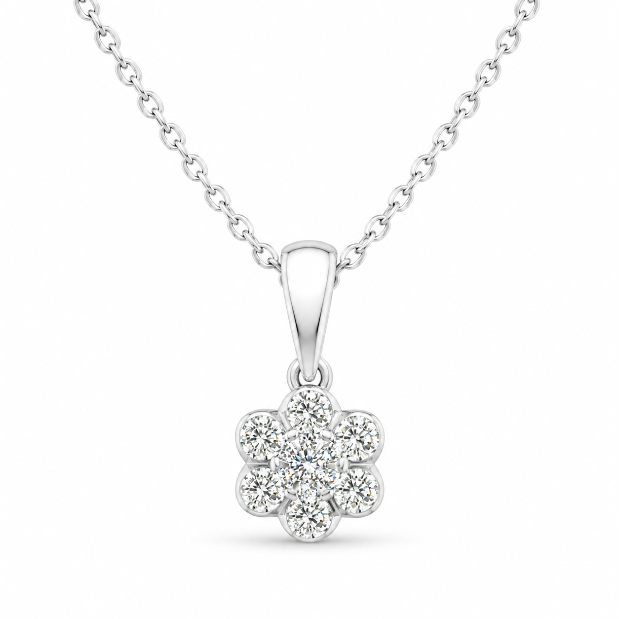 Floral Diamond Pendant