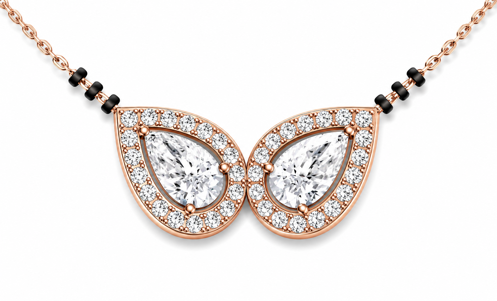 Double Teardrop Mangalsutra
