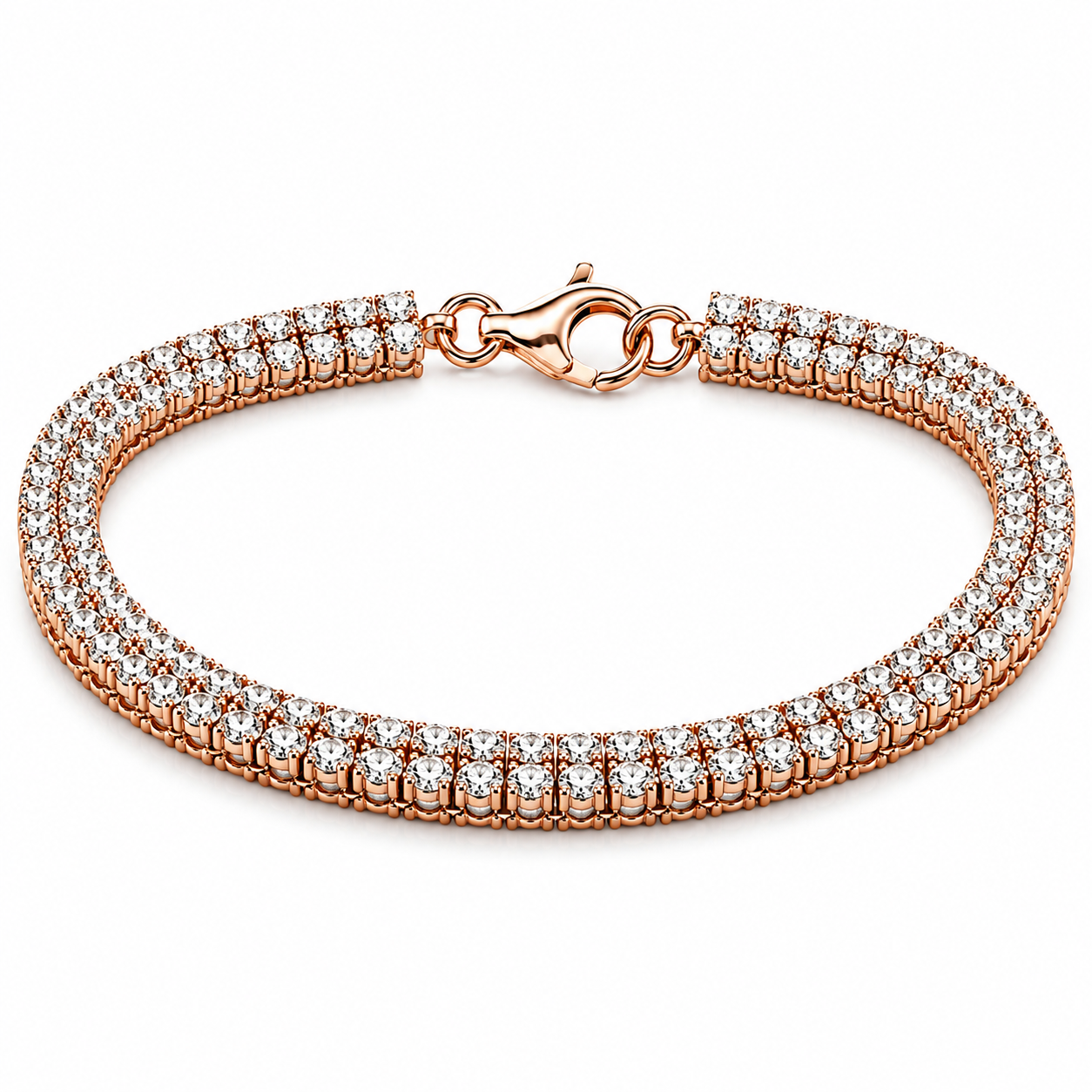 Rosé Double Row Bracelet