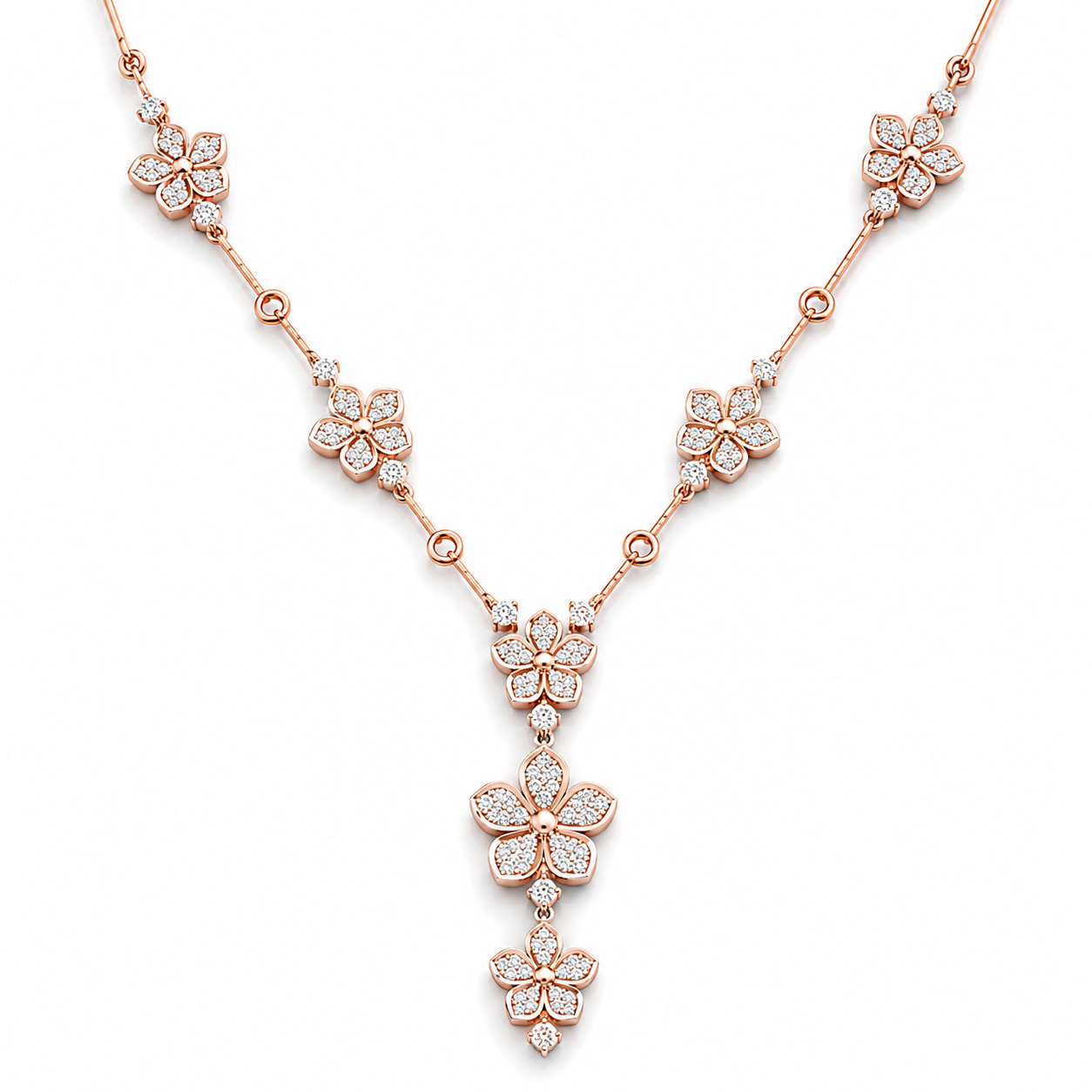 Floral Cascade Necklace