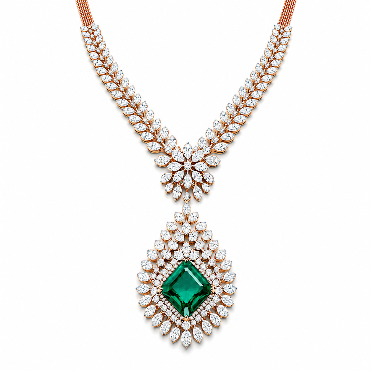 Emerald Blossom Necklace