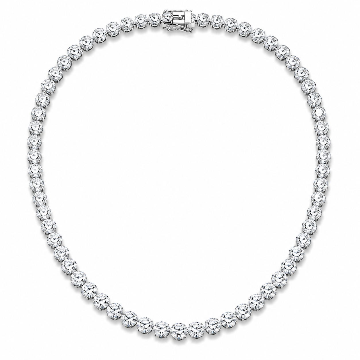 Classic Diamond Line Necklace