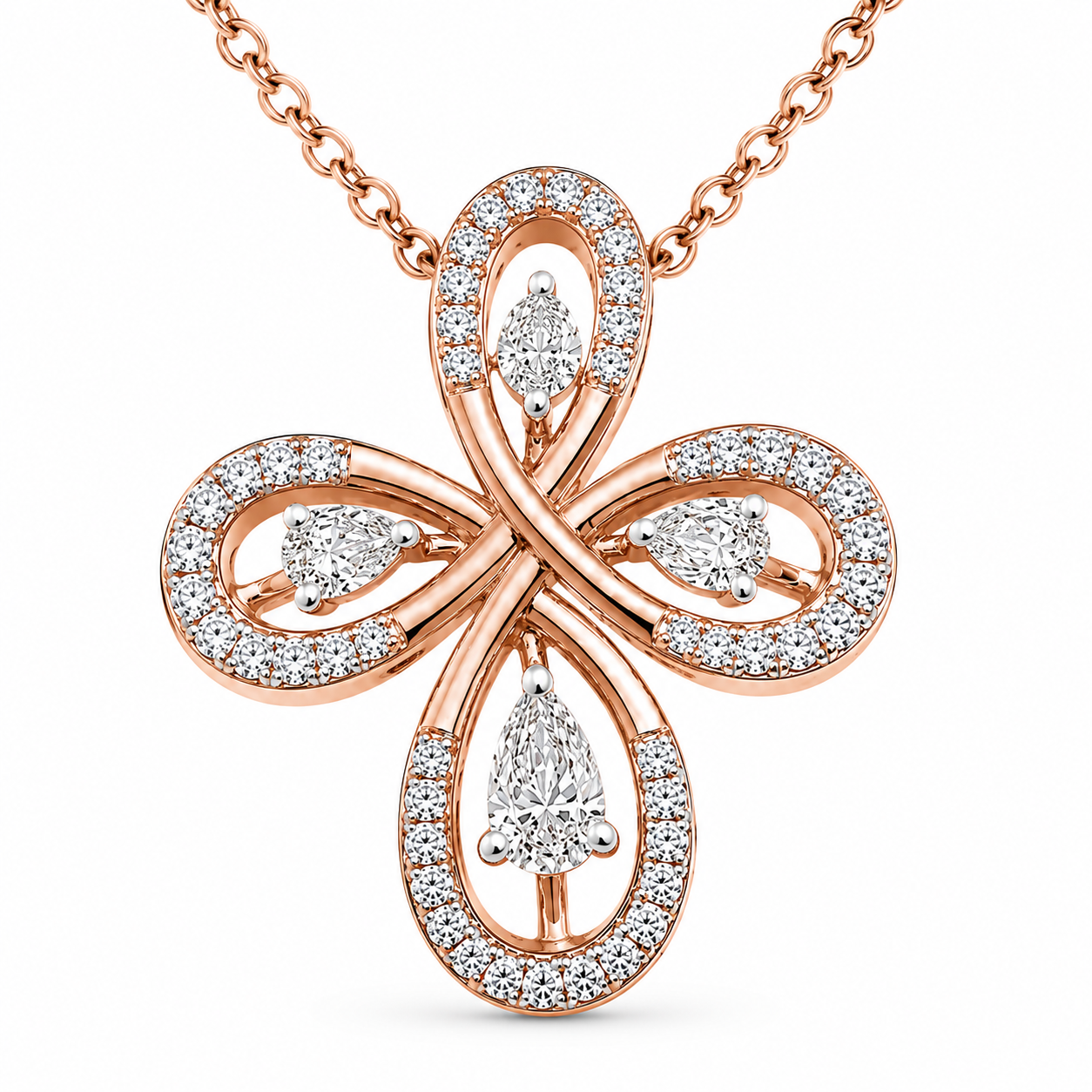 Clover Marquise Pendant