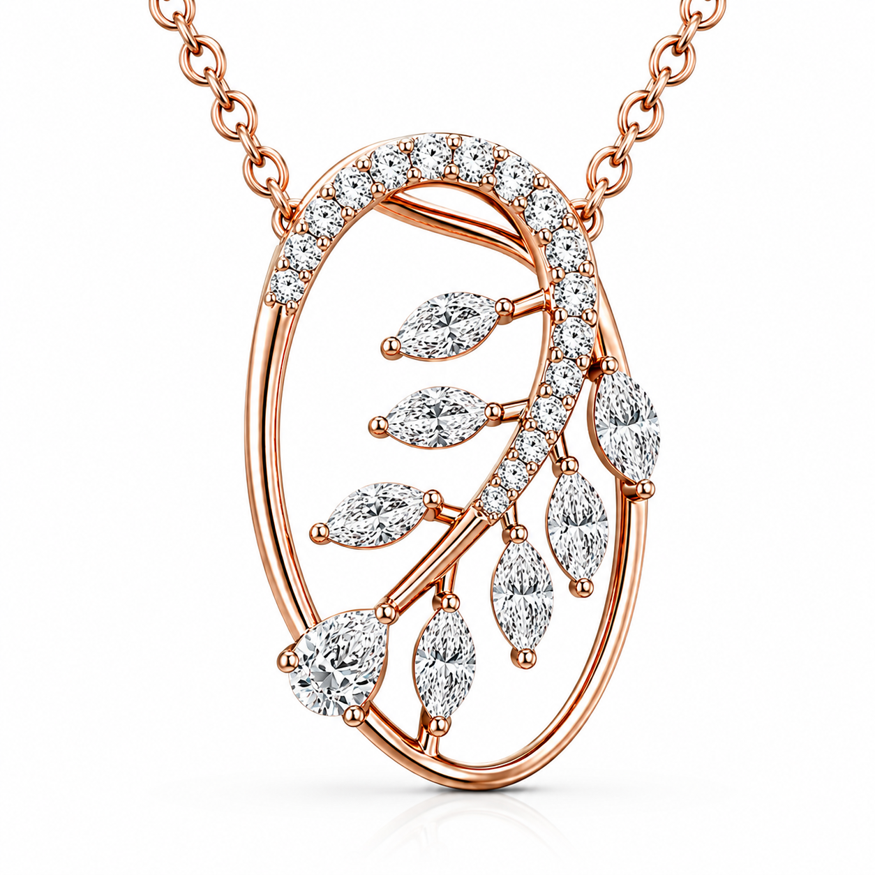 Floral Leaf Pendant