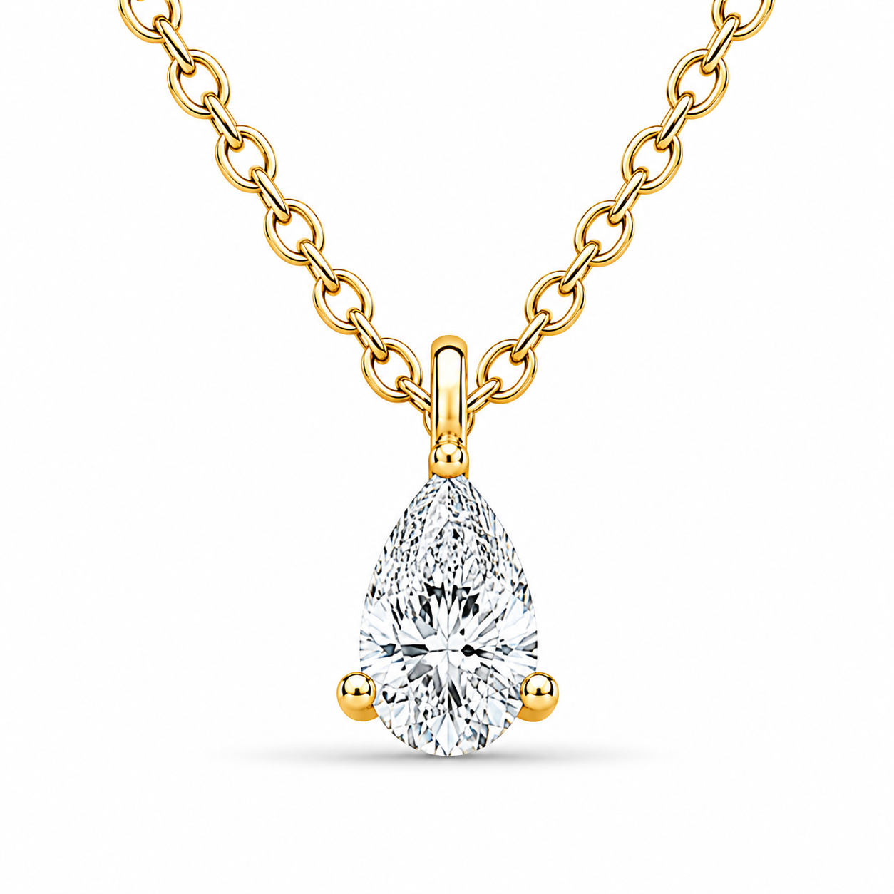 Pear Diamond Pendant
