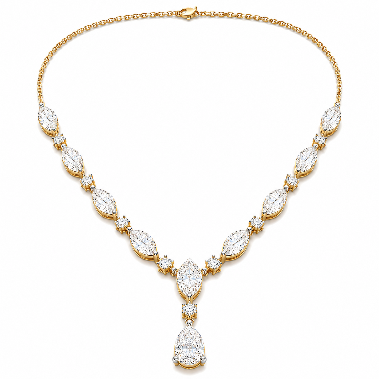 Marquise Cascade Necklace