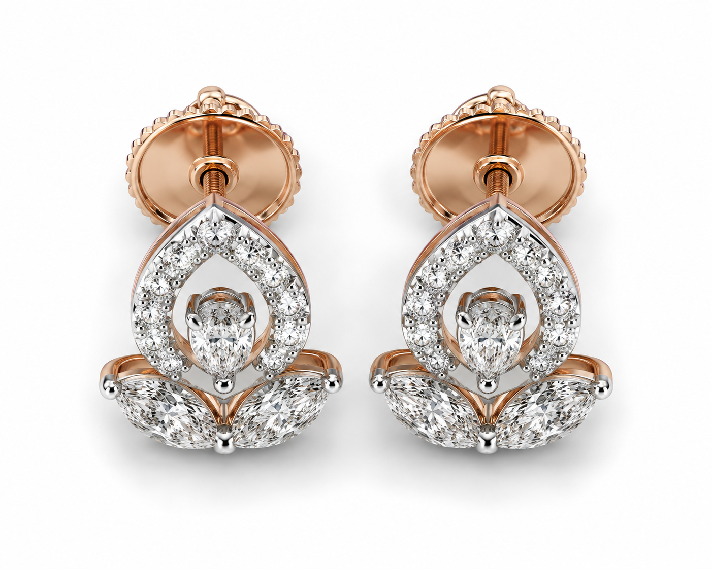 Flora Teardrop Studs