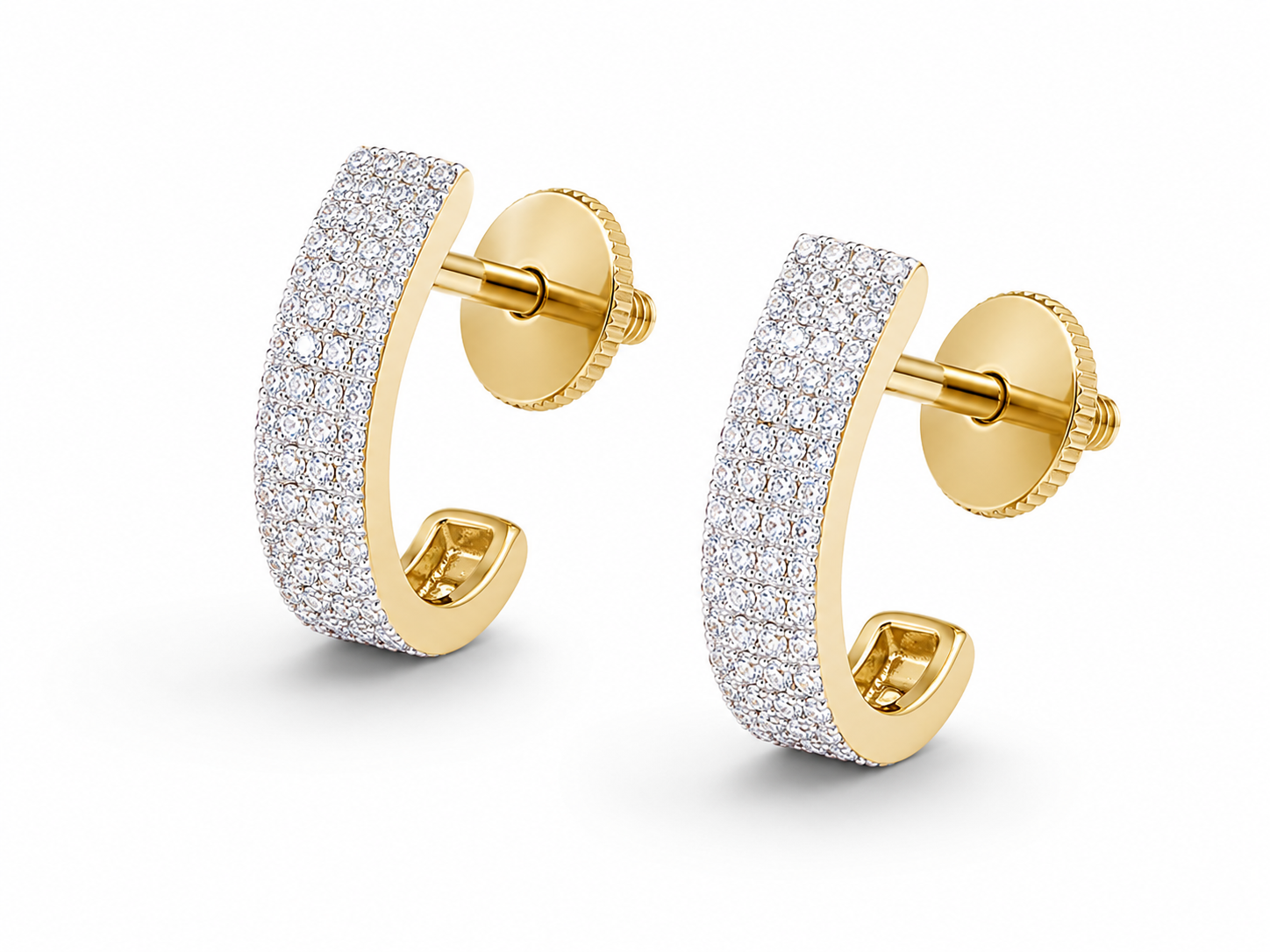 Luxe Pavé Hoops