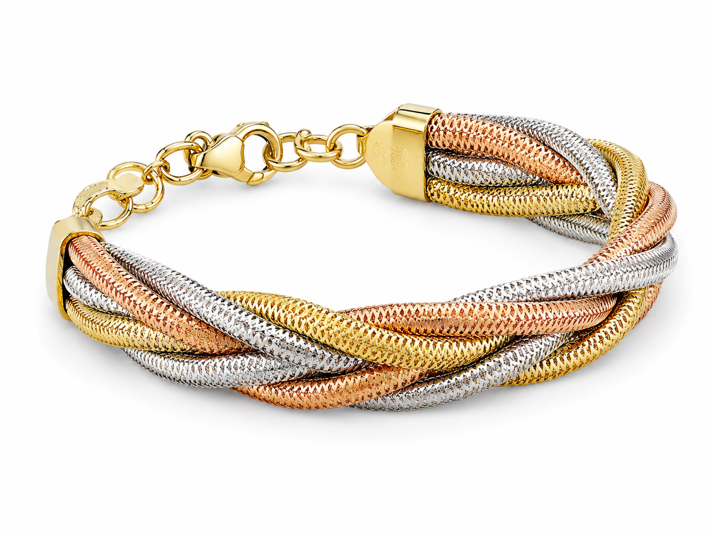 Tri-Tone Twist Bracelet