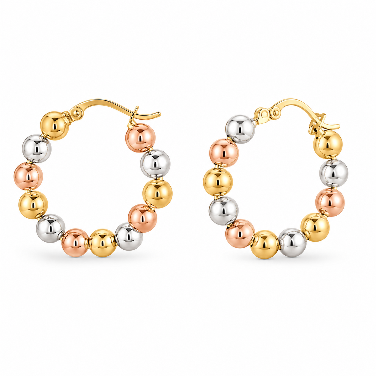 Trinity Bead Hoops