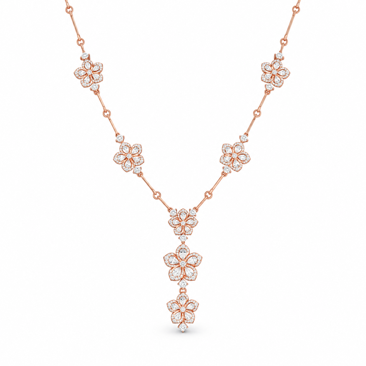 Floral Cascade Necklace