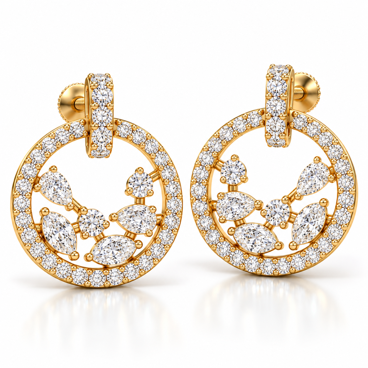 Aurelia Bloom Halo Earrings