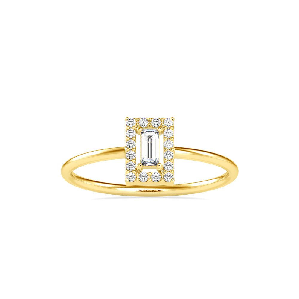 RECTANGULAR HALO RING