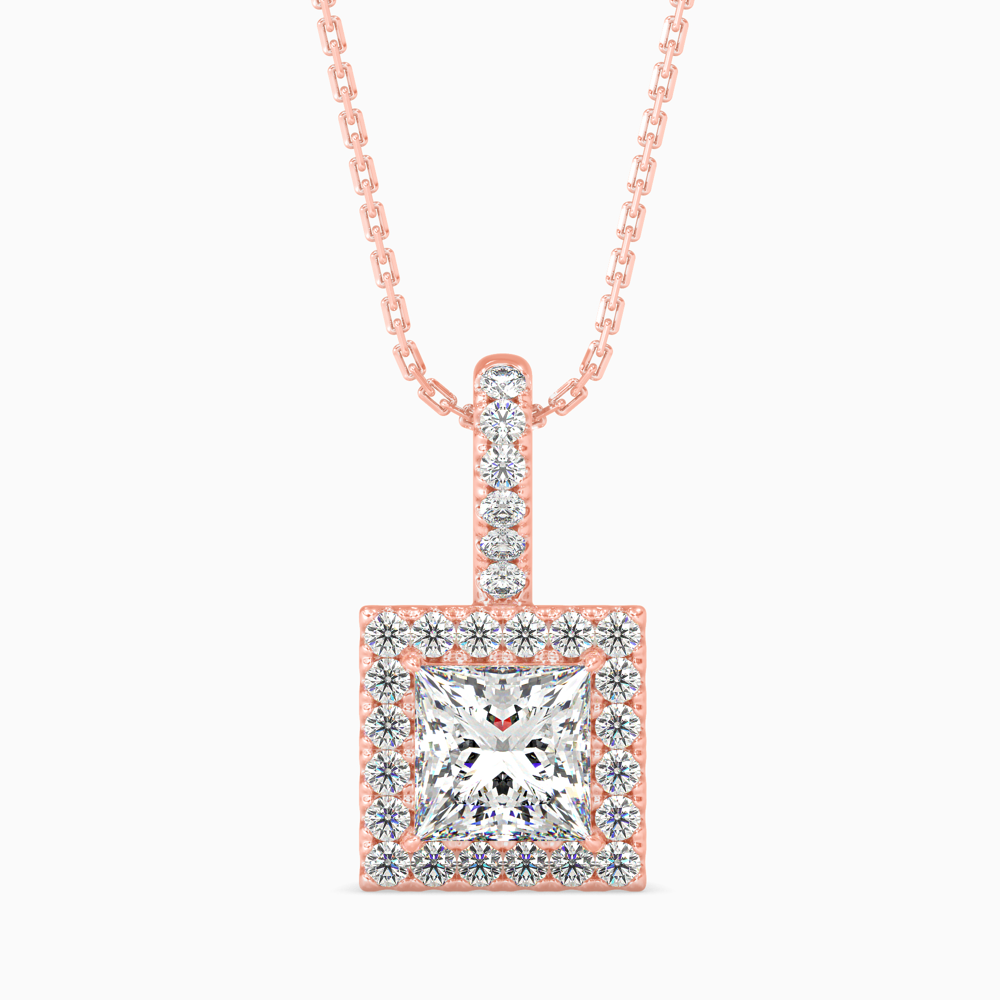 SQUARE CRYSTAL PENDANT