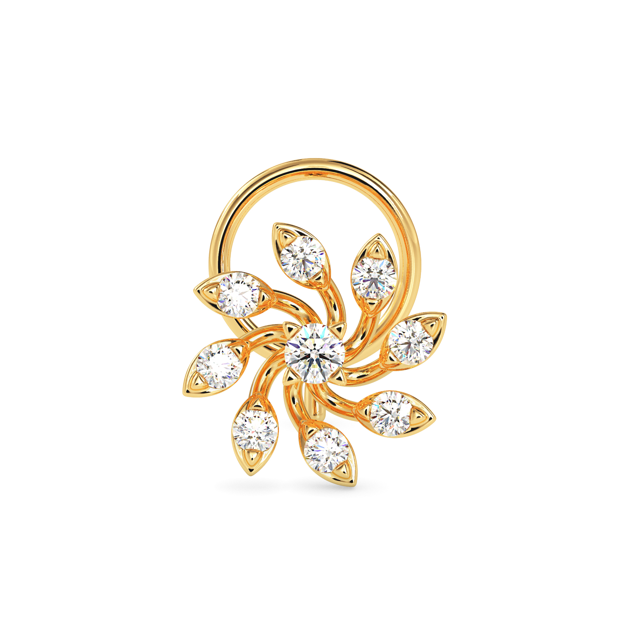 WHIRLING BLOSSOM NOSEPIN