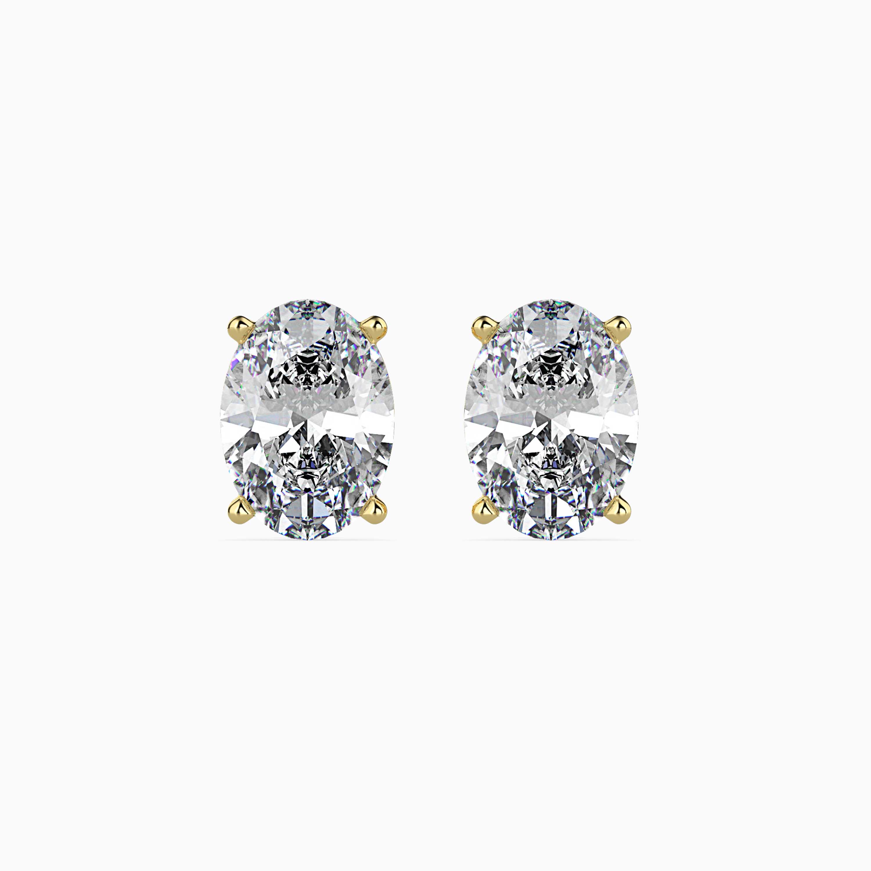 OVAL LUSH EAR STUDS