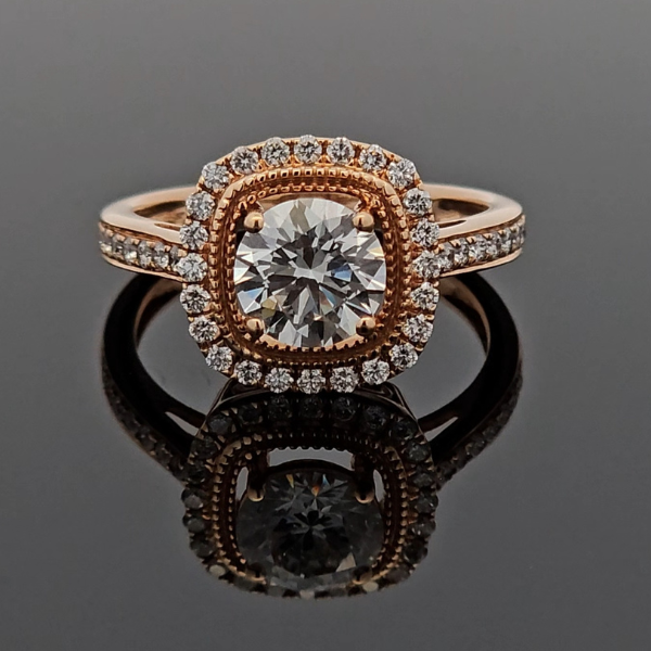 ROSETTE HALO RING